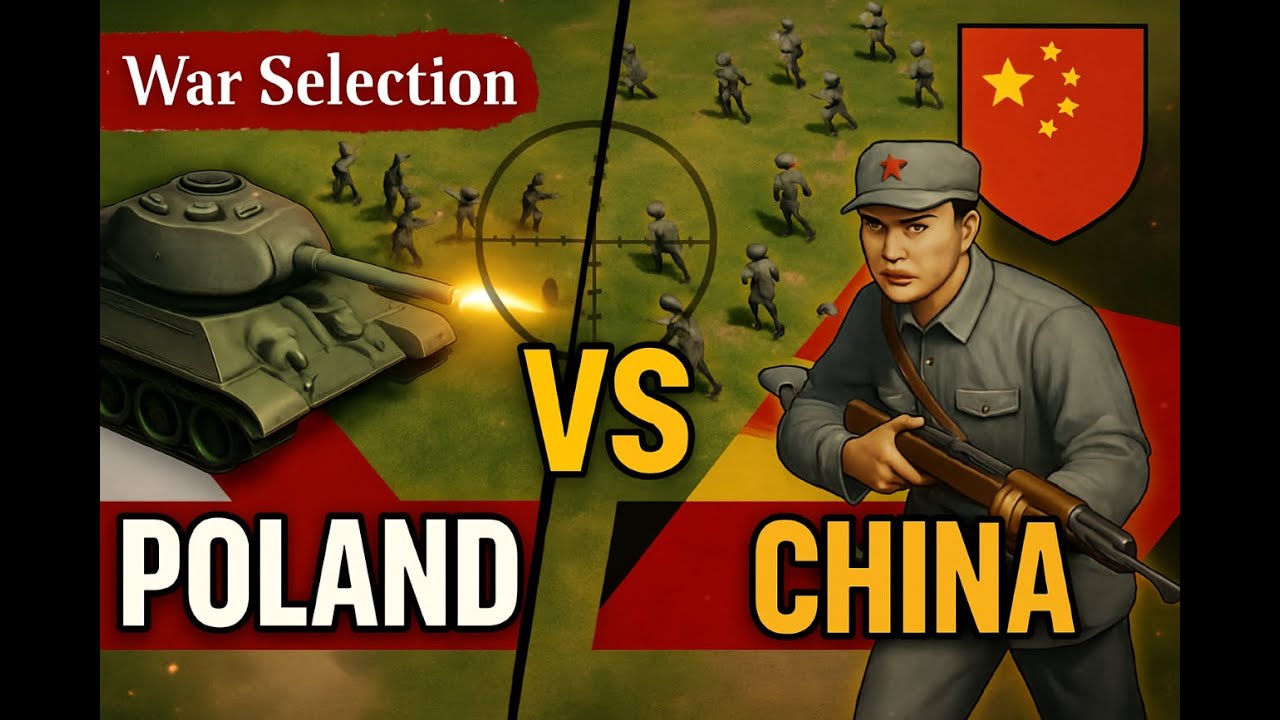 Zatrzymają chińskie hordy? Liga Międzynarodowa w War Selection! Polska vs. Chiny #warselection #rts