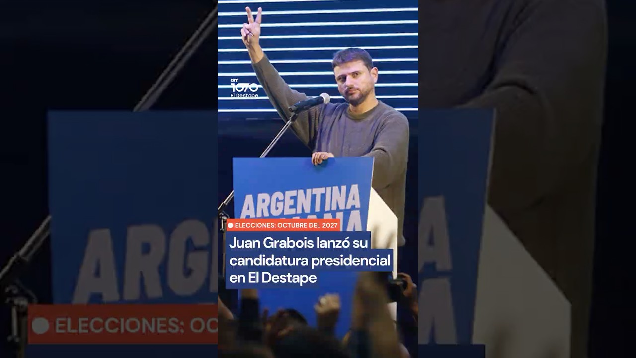 AHORA: Juan Grabois lanz&oacute; su candidatura presidencial en El Destape