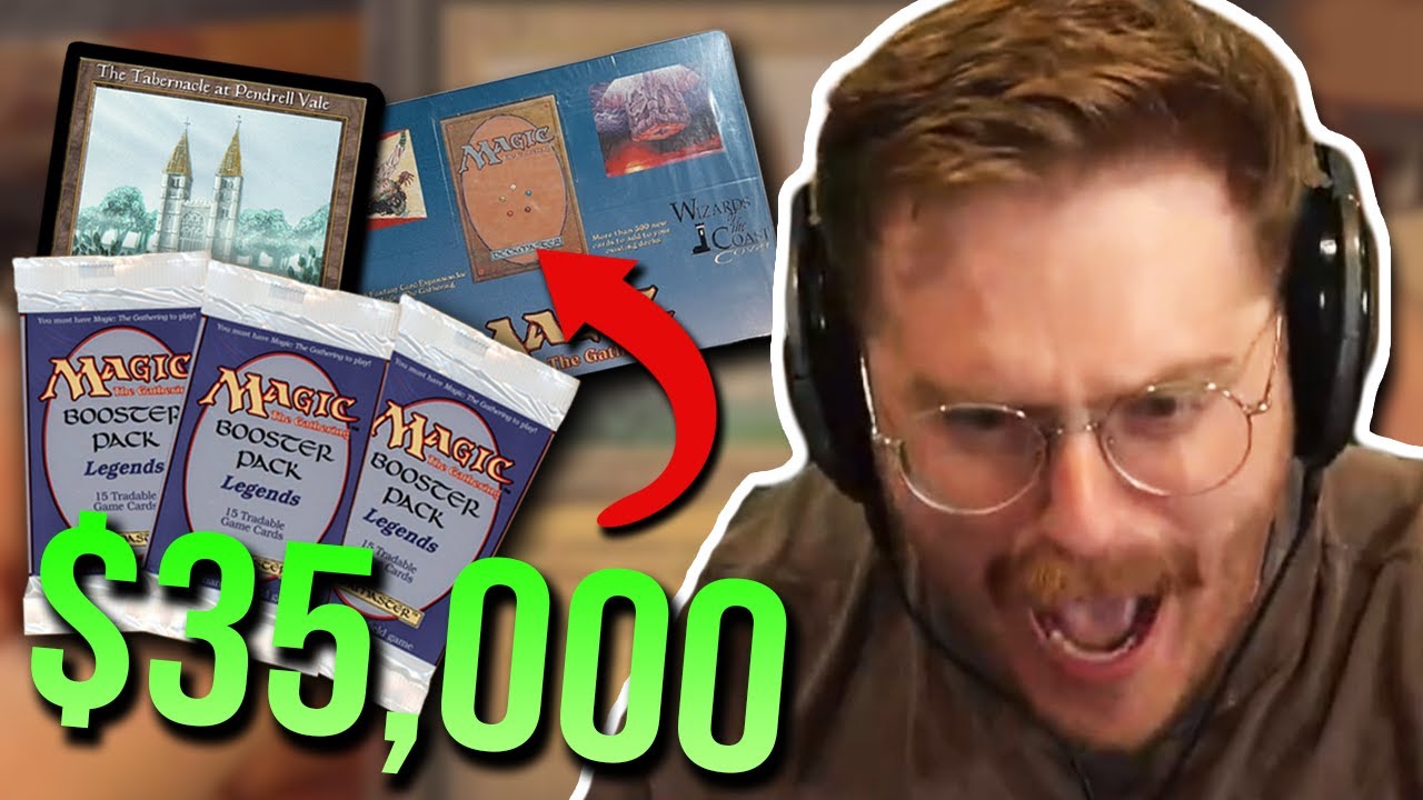 Cracking a $35,000 MTG Legends Booster Box!