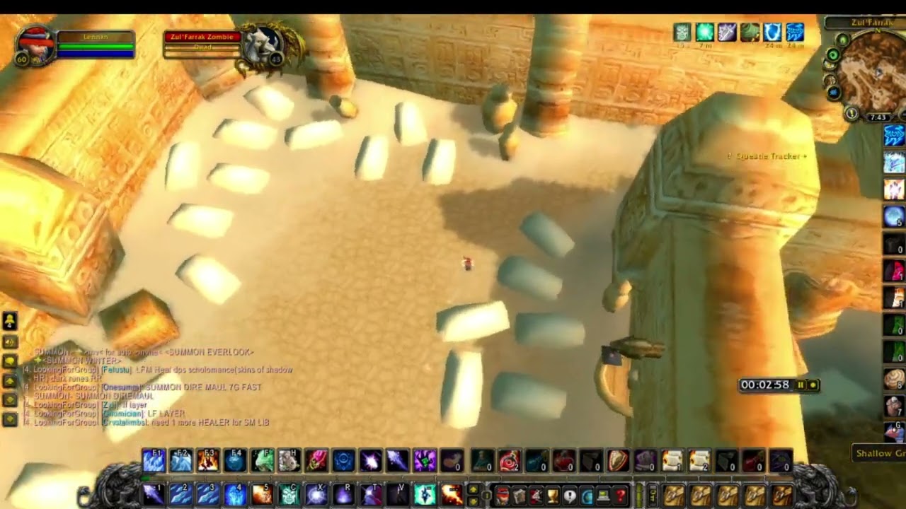 Mage Low Gear gold farming TBC prepatch Zul'farrak easy run 30-60G/Hour ??  8-10 mins
