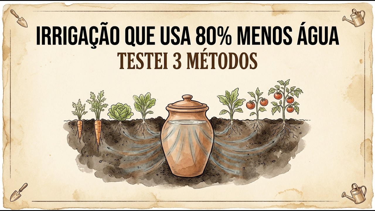 Testei 3 Tipos de Irrigação — Um Usou 80% Menos Água