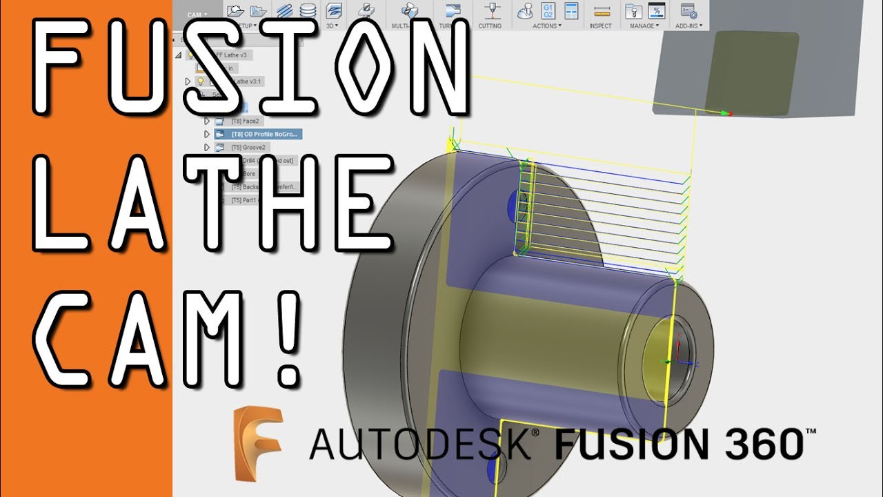 Fusion 360 Lathe CAM Tutorial!  FF89