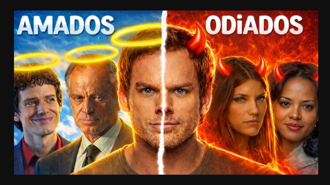Personagens Mais Amados vs Mais Odiados de Dexter