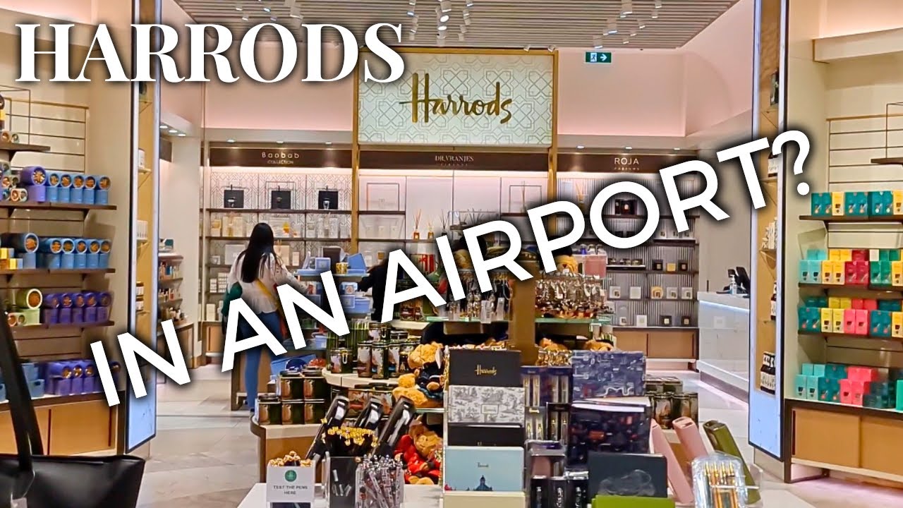 HARRODS IN AN AIRPORT? LONDON HEATHROW T5 AIRPORT #harrods #shopping #london
