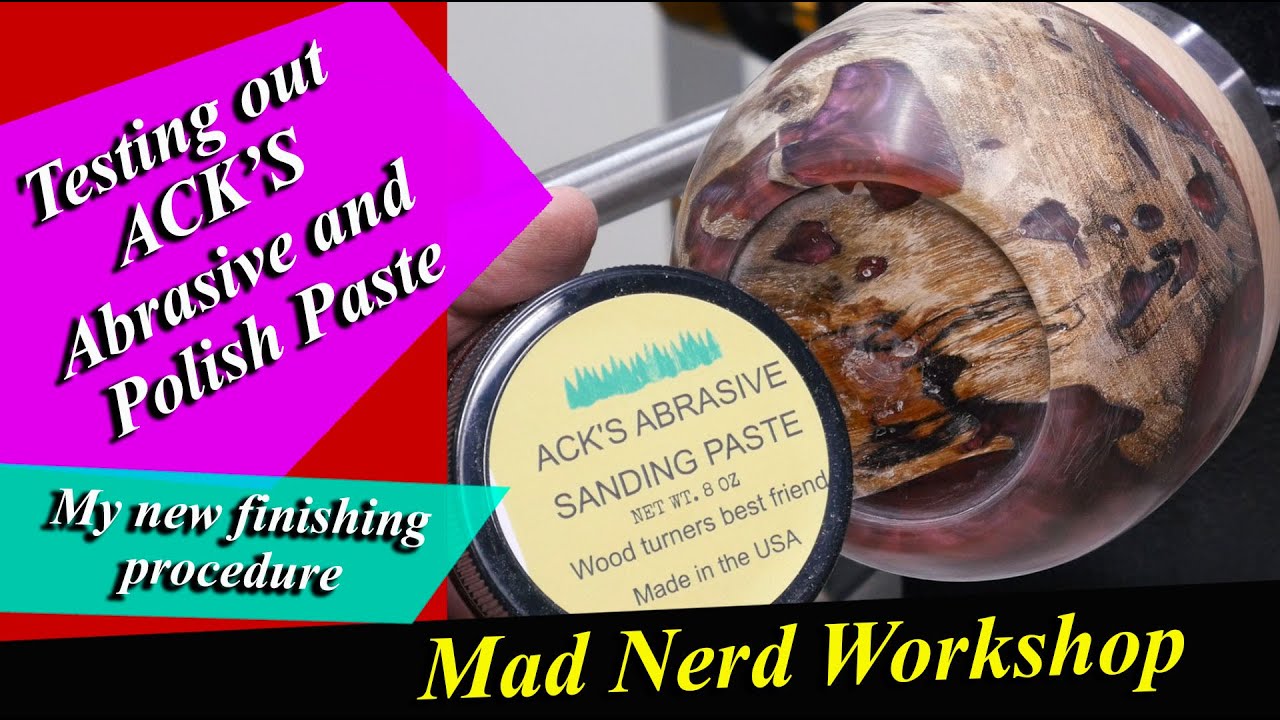 Testing out Ack's Abrasive and Polish Paste, my new finish.