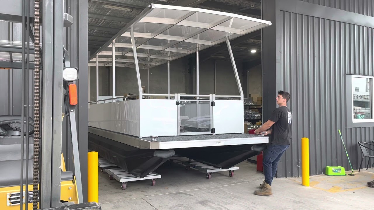 Pontoon Boat Manufacturing Australia BBQ boats on polyethylene floats