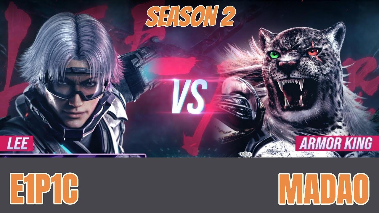 LEE (E1P1C) vs. ARMOR KING (Madao) Tekken 8 SE2 Ranked Matches