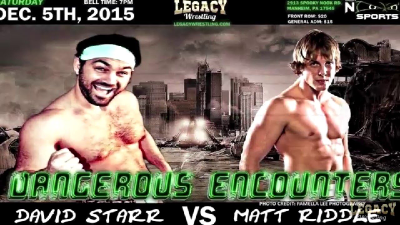 David Starr vs. Matt Riddle - Dangerous Encounters 12/5/15 - Legacy Wrestling