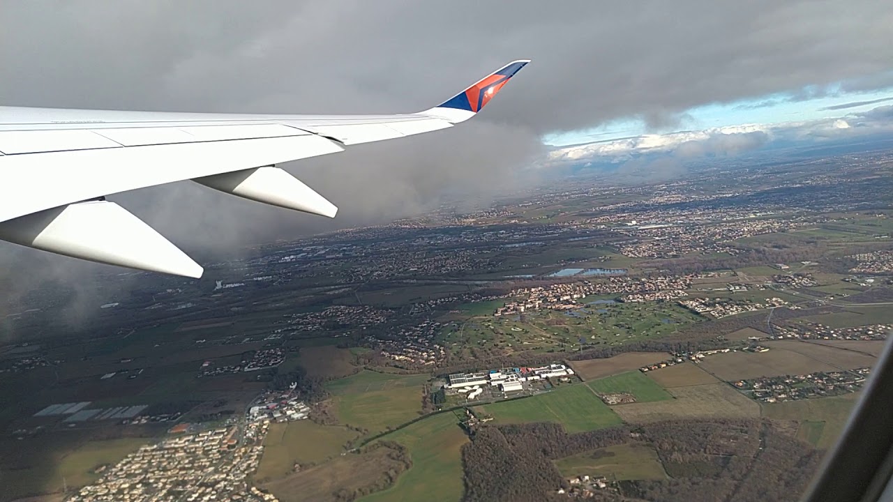 Delta A350 Delivery Flight takeoff |TLS-ATL|