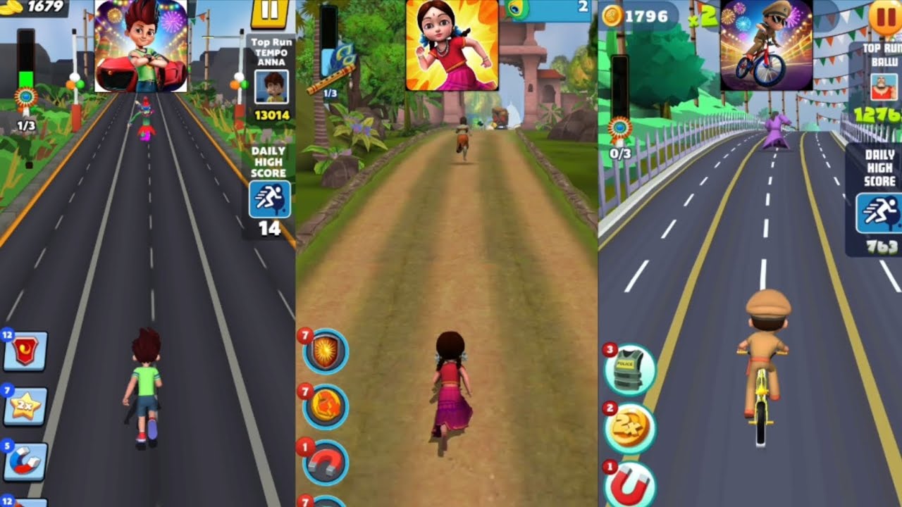 Kicko & Super Speedo 🆚 Little Radha 🆚 Little Singham Cycle Race New Update Gameplay🎮 #games #video 