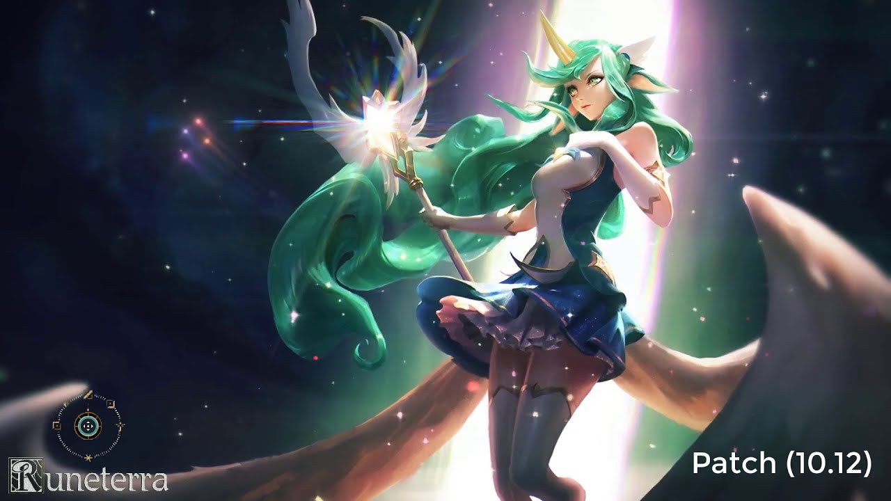 189-Soraka Custom Login Screen With Mount Targon Music + All Skins. League of Legends