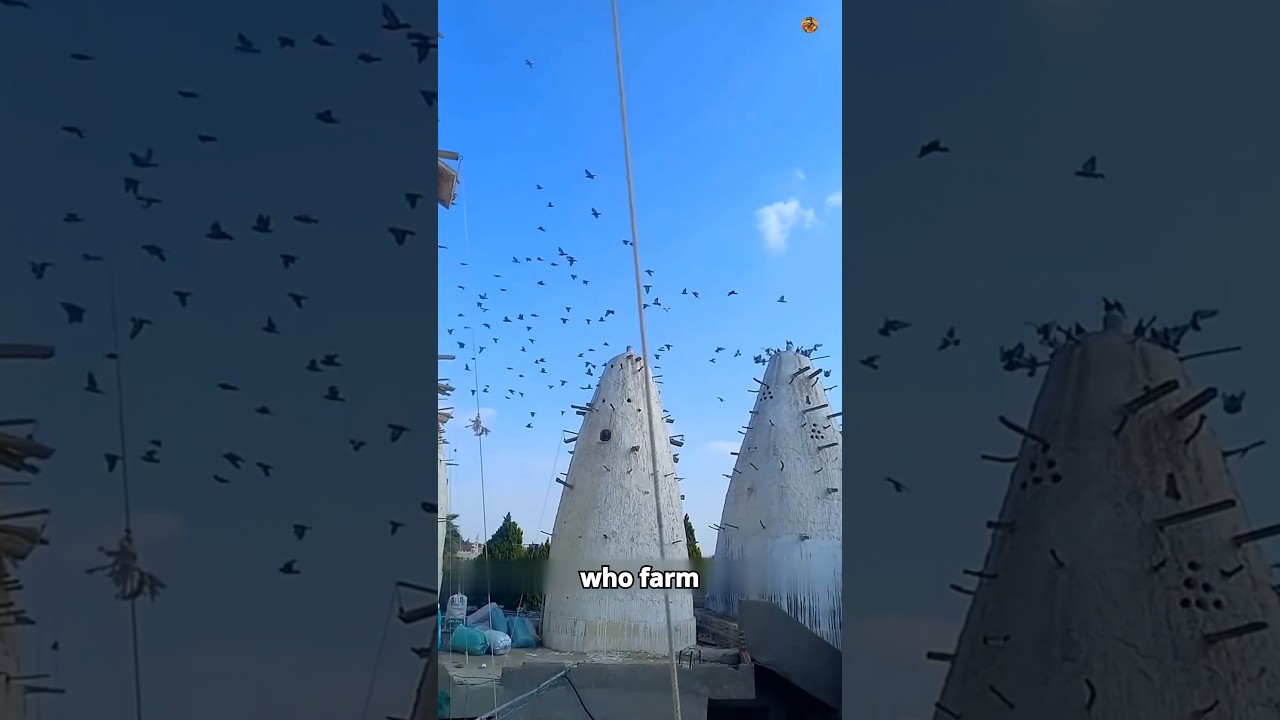 Unique pigeon farming in rural india #shortsvideo