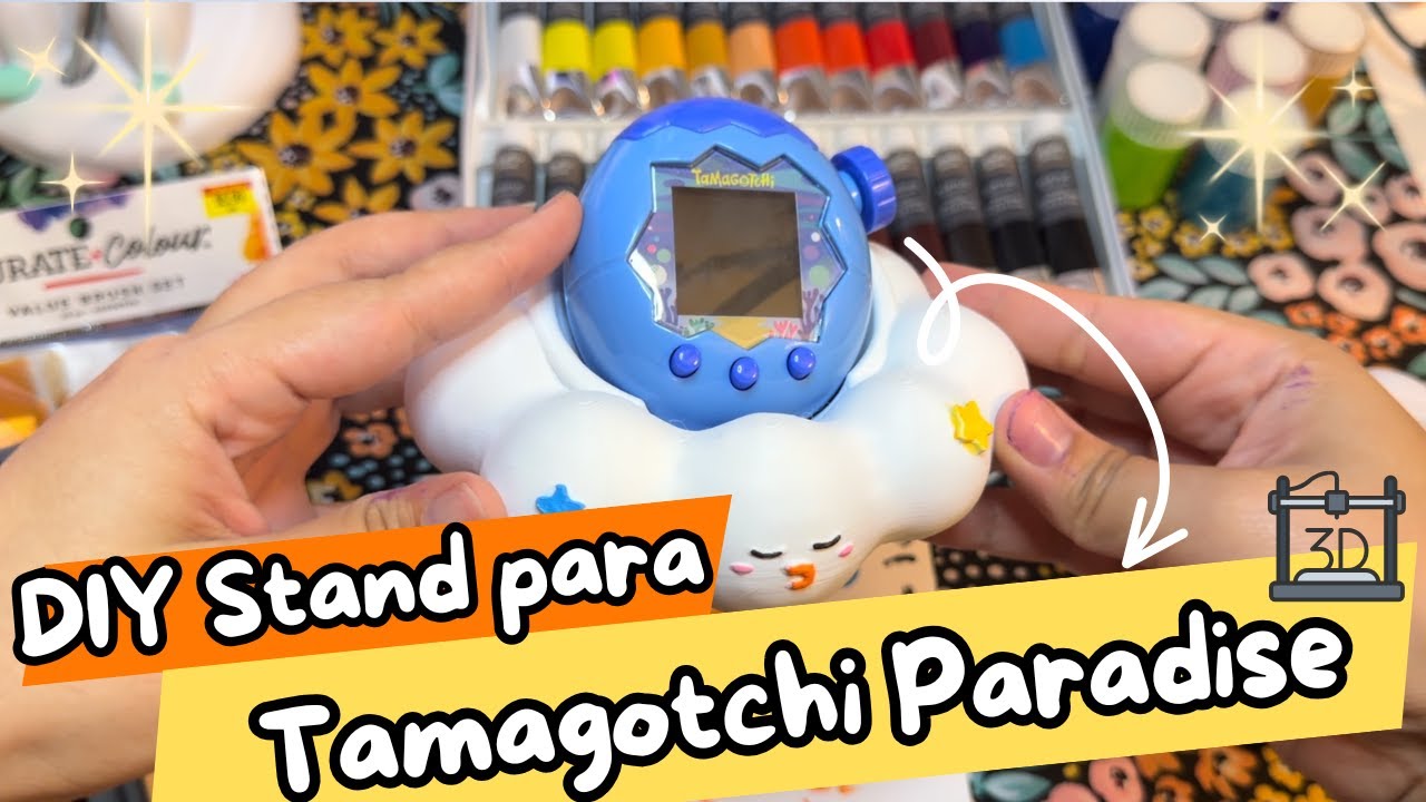 Decorando mi Stand para el Tamagotchi Paradise Hecho con Impresora 3D