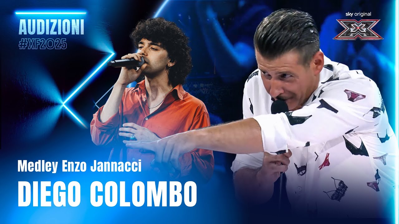 Diego Colombo | Medley Enzo Jannacci | Esibizione Audition | X Factor 2025