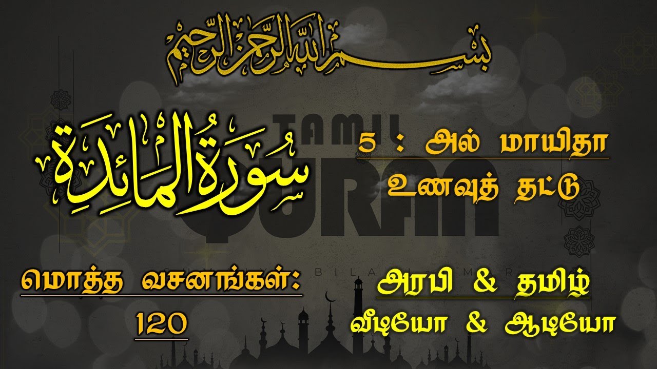 005_SURAH AL MAYIDA-FOOD PLATE_அல் மாயிதா-உணவுத் தட்டு