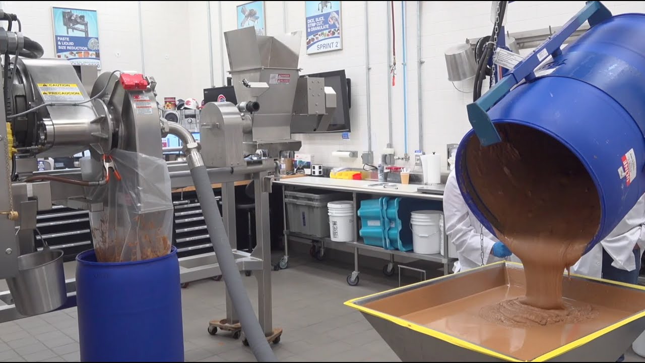 Almond butter processing on the Comitrol® Processor Model 9300 by Urschel