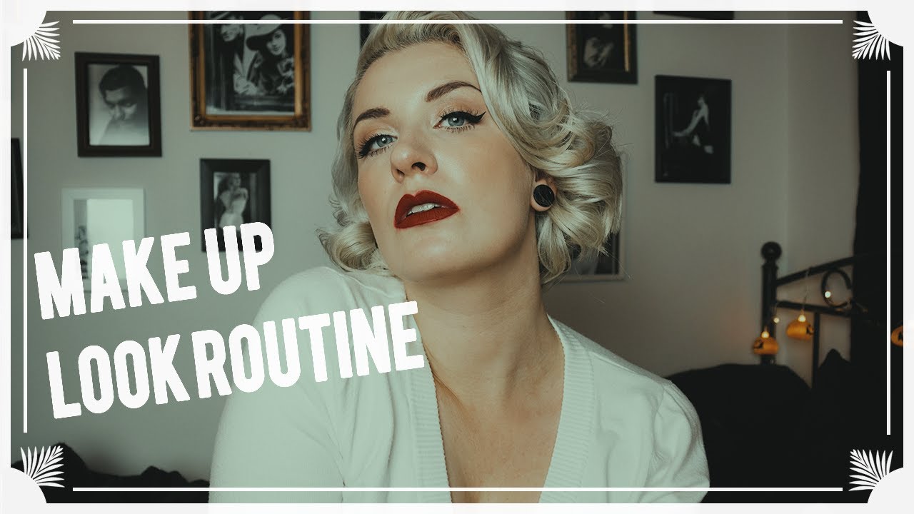 MakeUp Routine Every Day Vintage Look