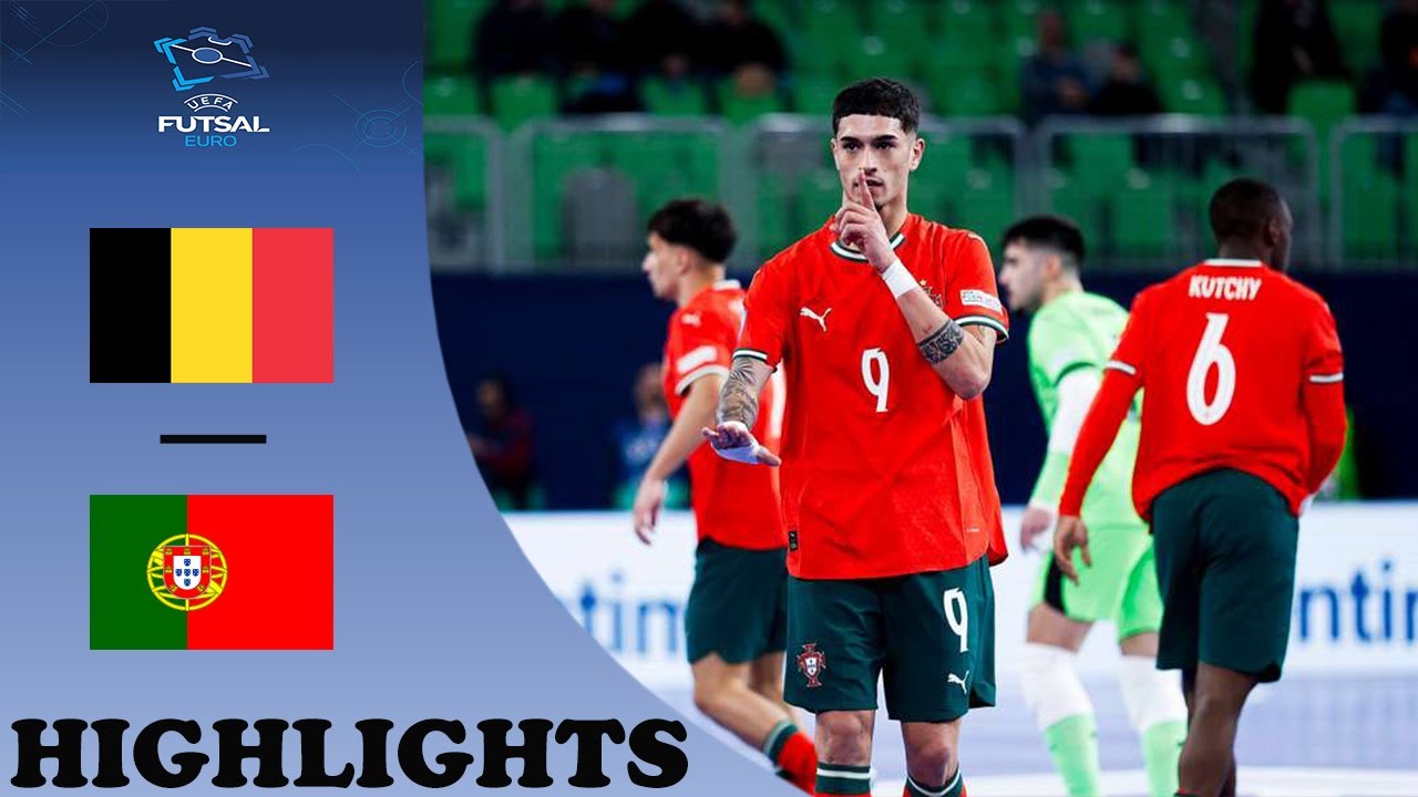 Portugal vs Belgium Highlights | Futsal Euro 2026 Quater-Final