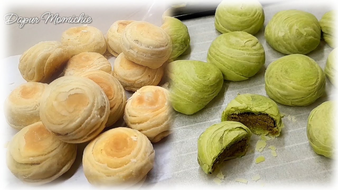 2 RESEP PIA / BAKPIA KULIT CRISPY MOTIF ULIR SPIRAL BERLAPIS - LAPIS