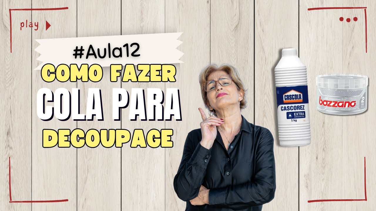 🎨 Aula 12 &ndash;Como fazer cola para decoupage 🎄🎅