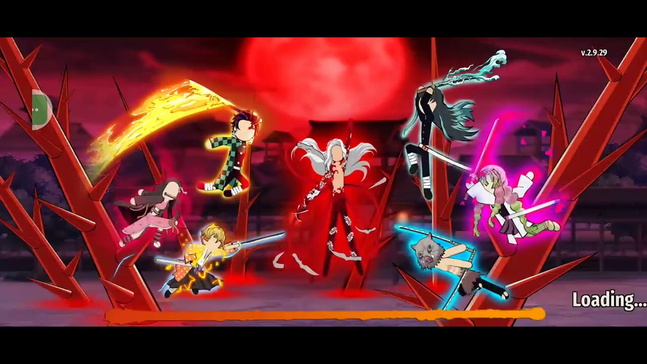 I am playing demon Slayer fan made game