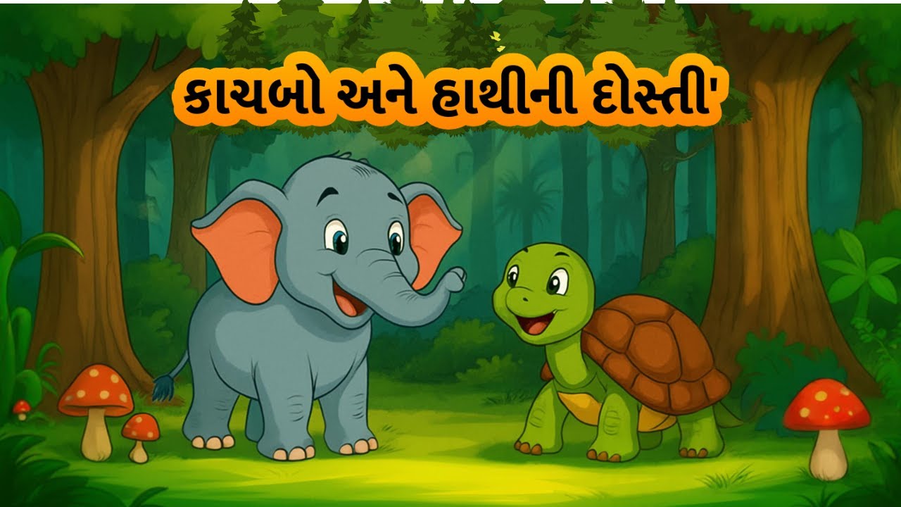 કાચબો અને હાથીની દોસ્તી' | kachbo ane hathi ni dosti | Gujarati Bal Varta |Turtle and Elephant story