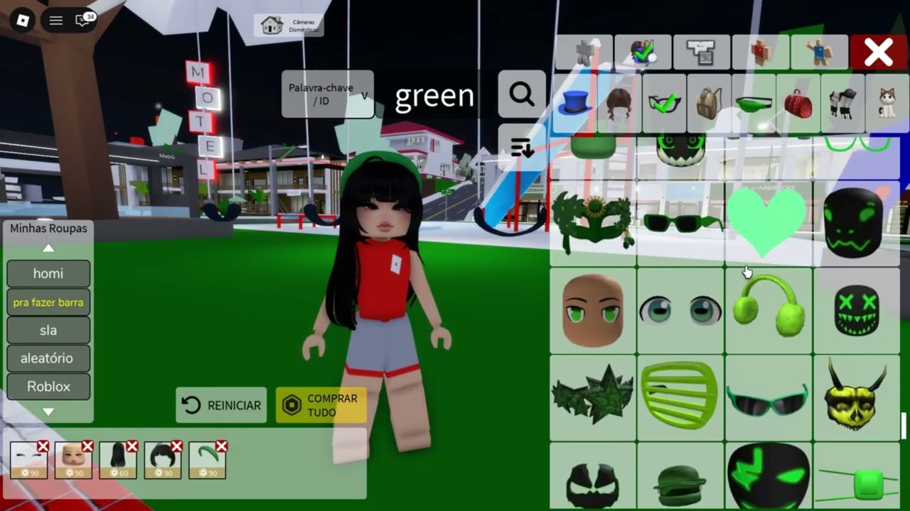 Skin facil feminina verde Broockhaven