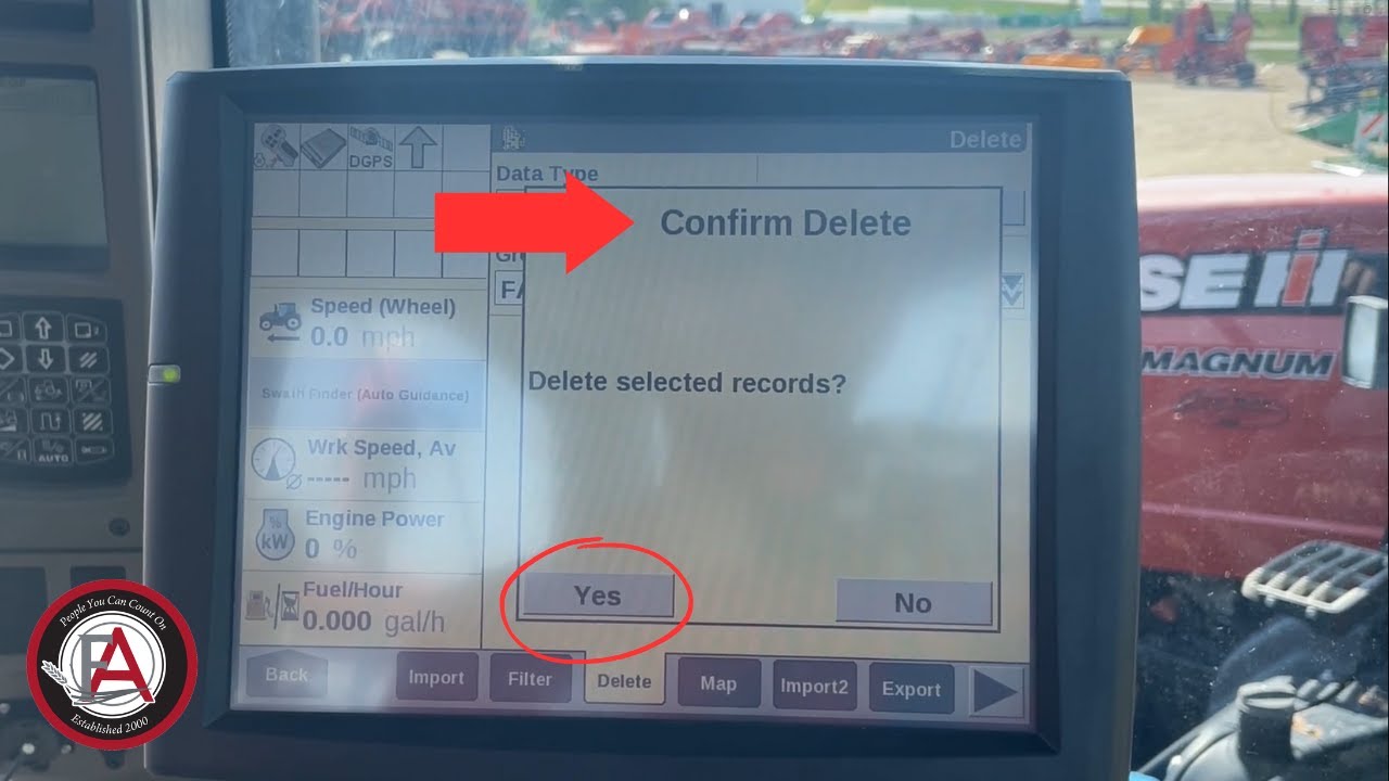 How to Delete Data on a Pro 700 Display
