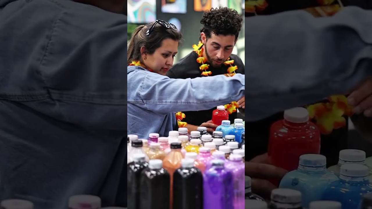 Fun at Hawaii Fluid Art