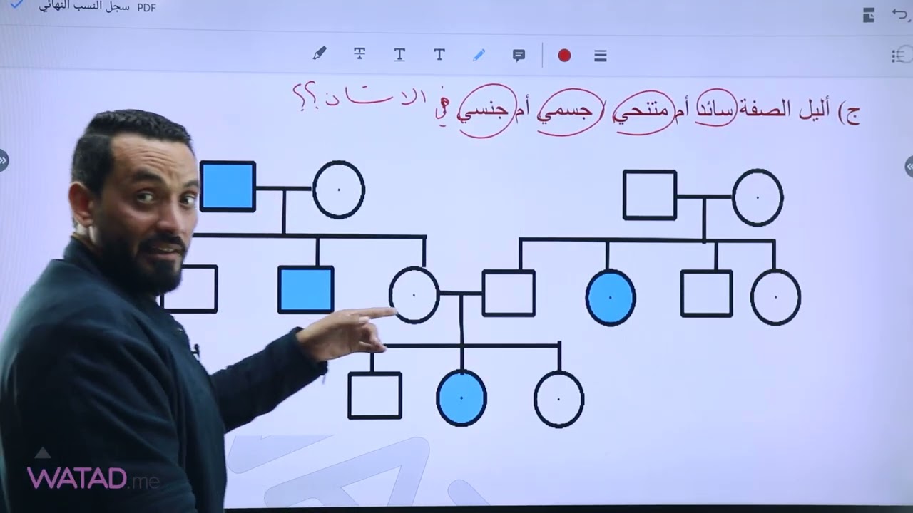 سجل النسب الوراثي ( مخطط سلالة العائلة )