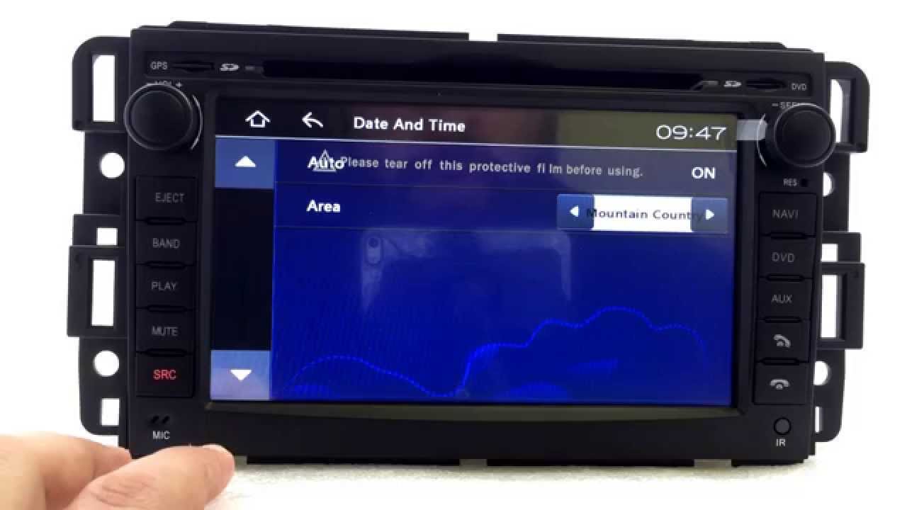 How to sync the time on GPS and Radio on a S90 Model