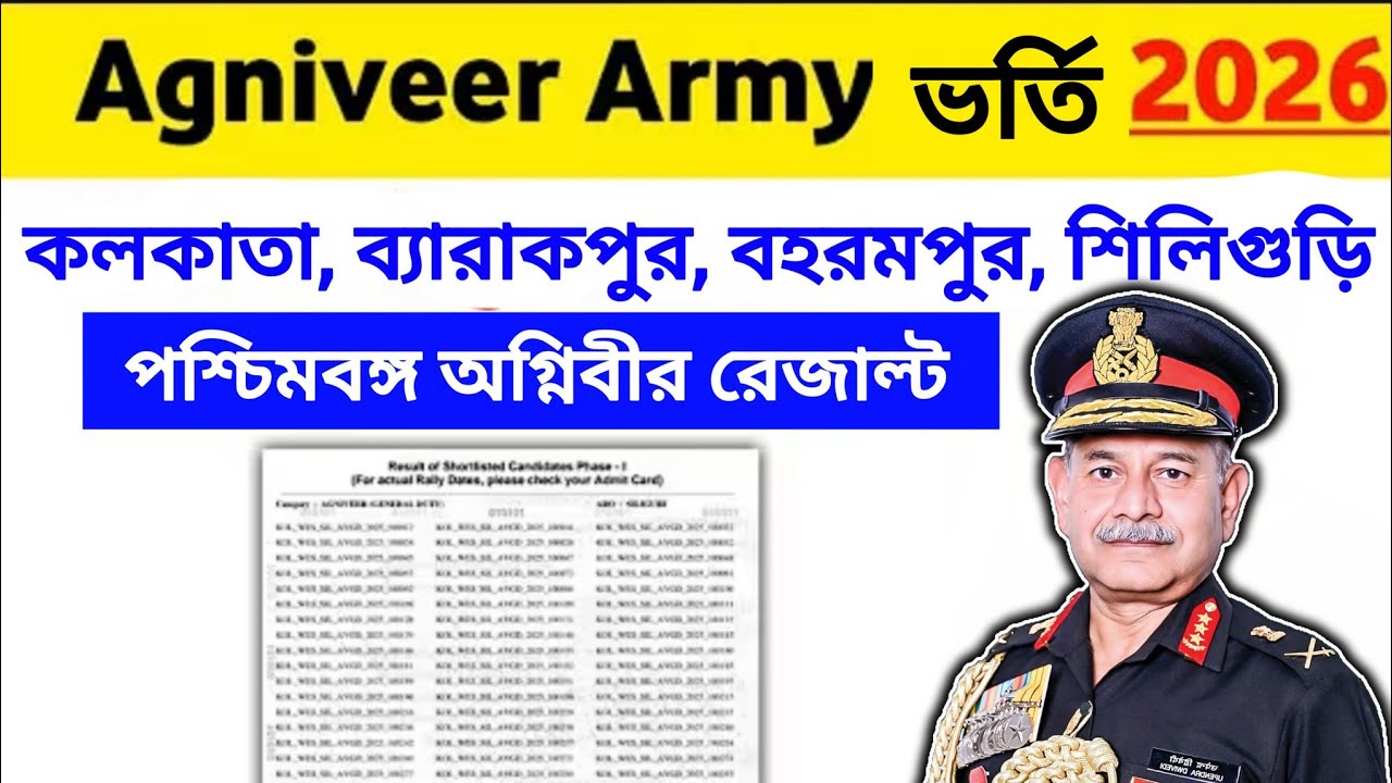 Good News 🥳 Agniveer army CEE Result out 2026 | Agniveer Army 2026 Result out