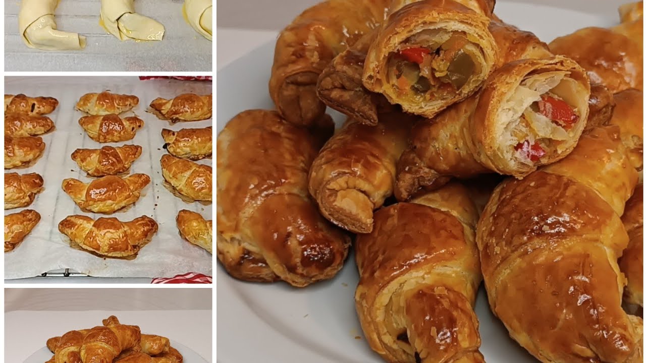 Healthy Vegetable Croissants Recipe.