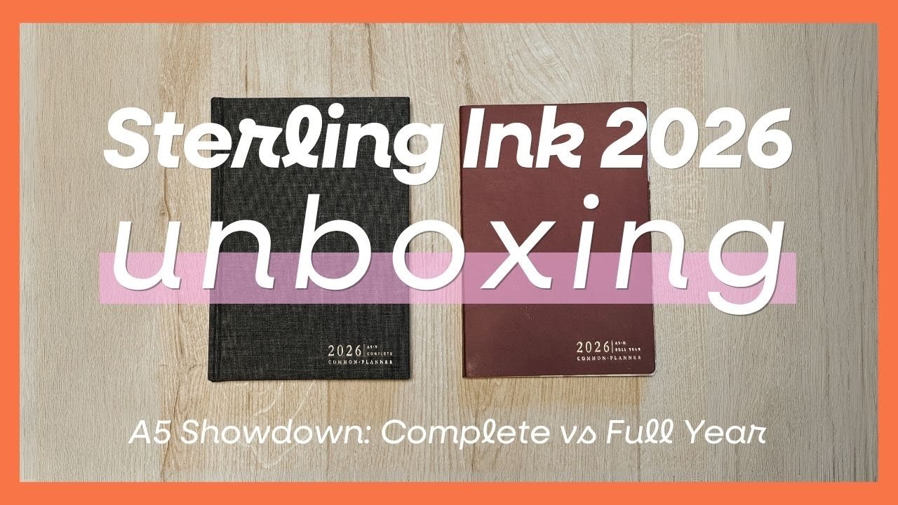 Complete vs Full Year  Sterling Ink 2026 Planner Comparison & First Impressionsmp4