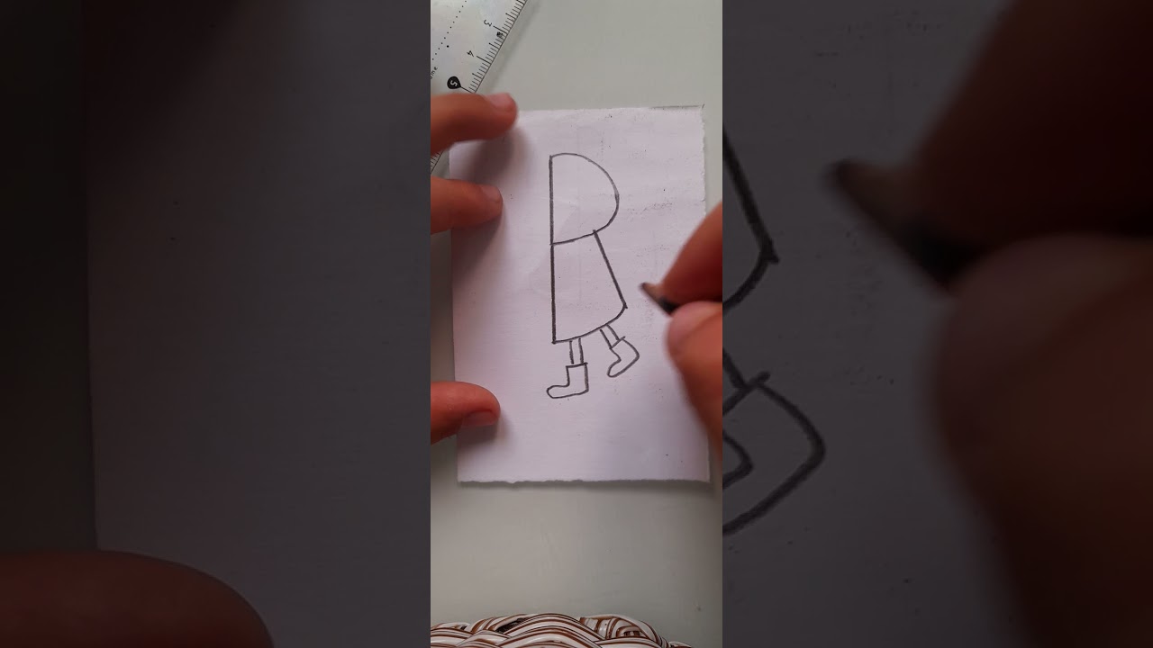 كيفية سهلة لرسم الفتاه دات الرداء الأحمر