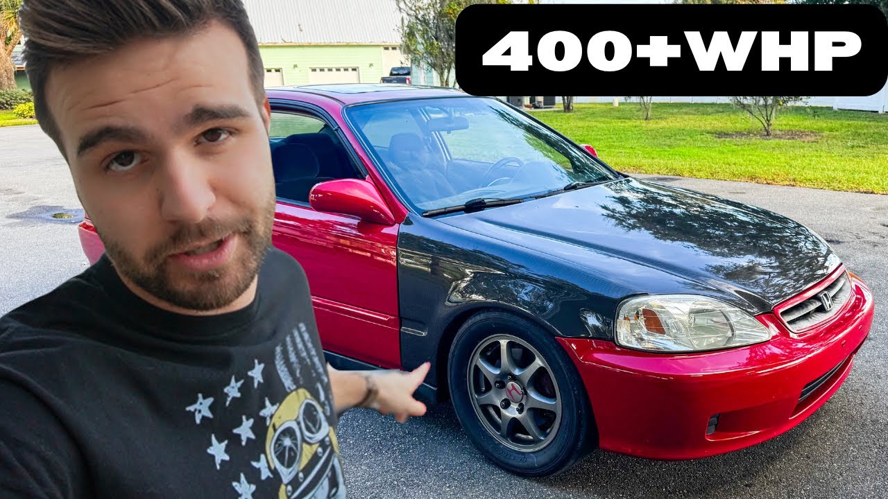 This Supercharged K-Swap Civic RIPS! (Insane Supercharger Whine)