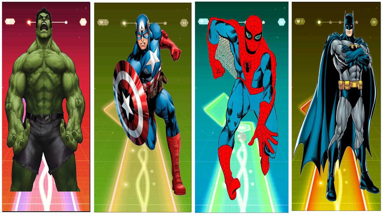 “Spider-Man, Hulk & Friends Play Tiles Hop (Crazy Combo Edition)”