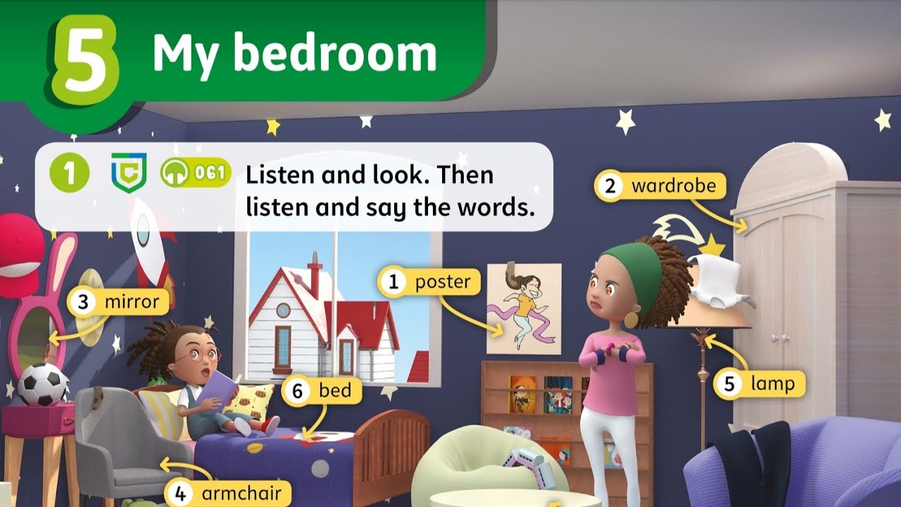 Super Minds 2. Unit 5. My bedroom. Chant.