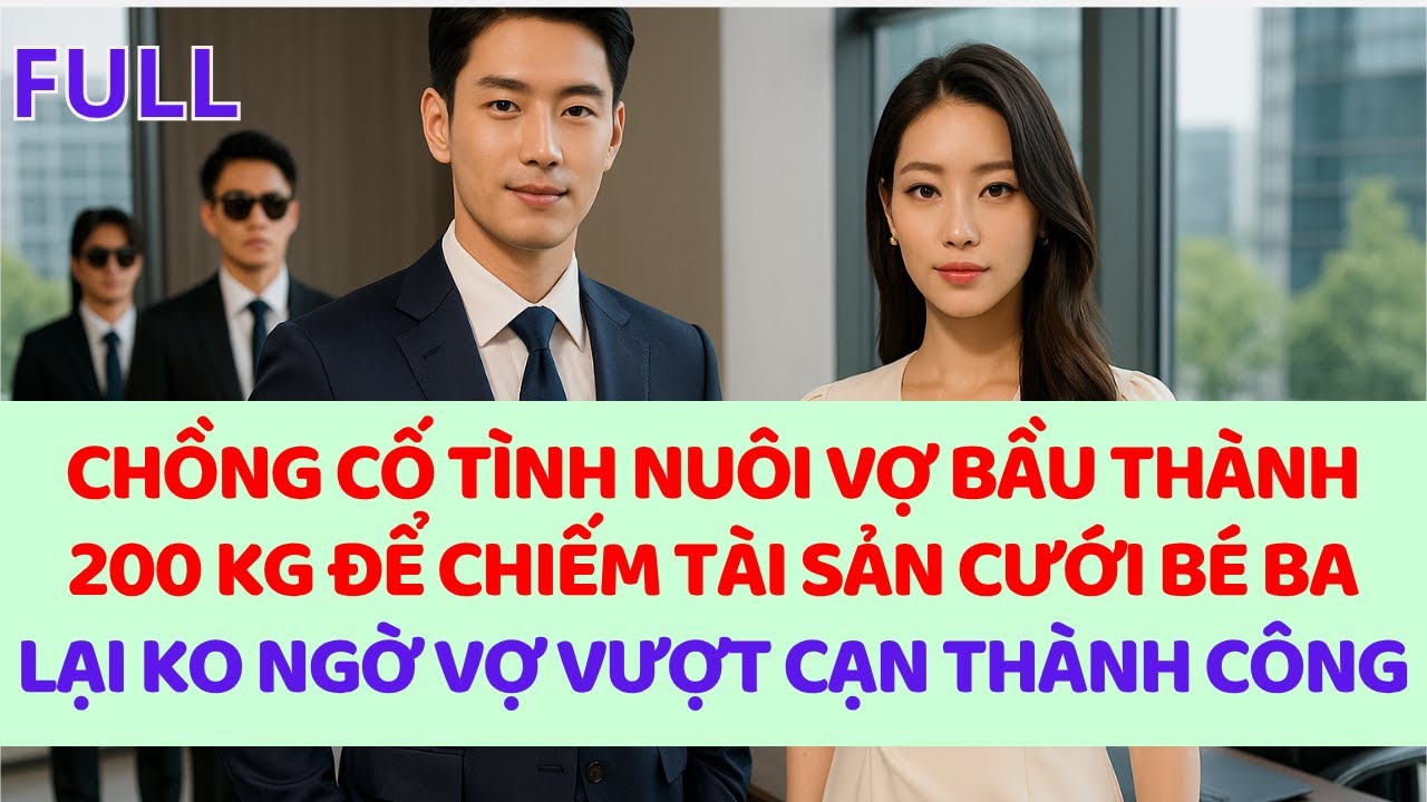 Chồng cố tình nuôi vợ bầu thành 200kg để chiếm tsan cưới bé ba, lại ko ngờ vợ vượt cạn thành công