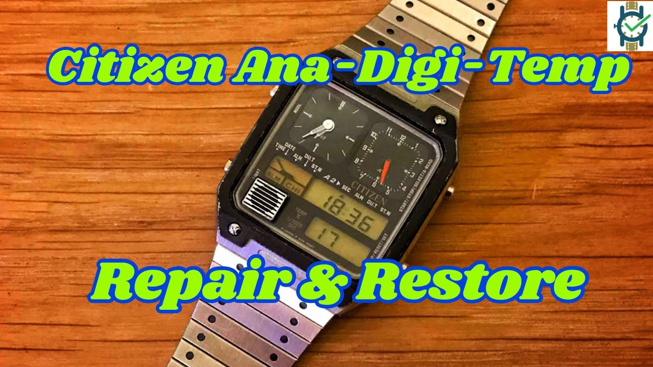 Ремонт и восстановление часов Citizen 8981 Ana.Digi.Temp