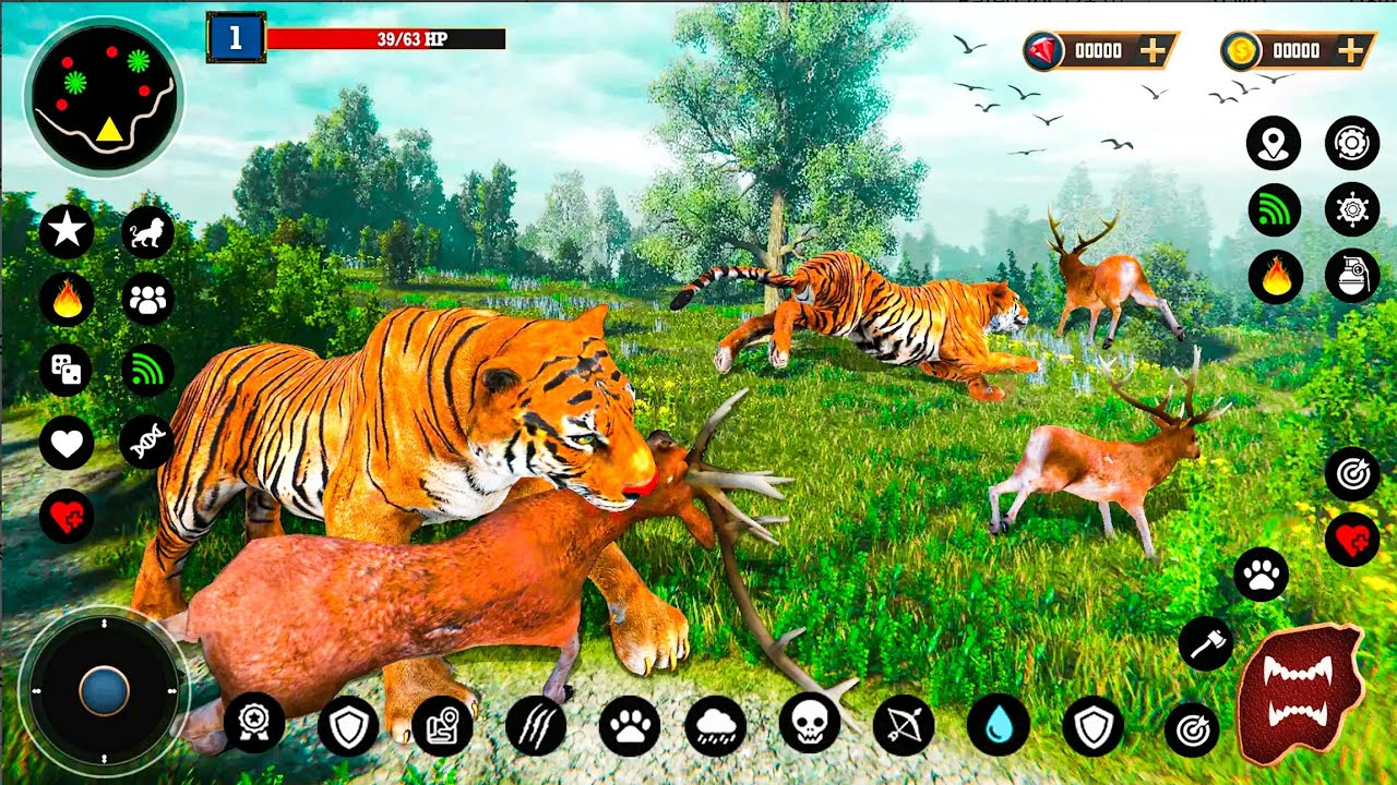 Tiger Game life Simulator - Tiger Hunting Lifestyle Gameplay - Android Gameplay 