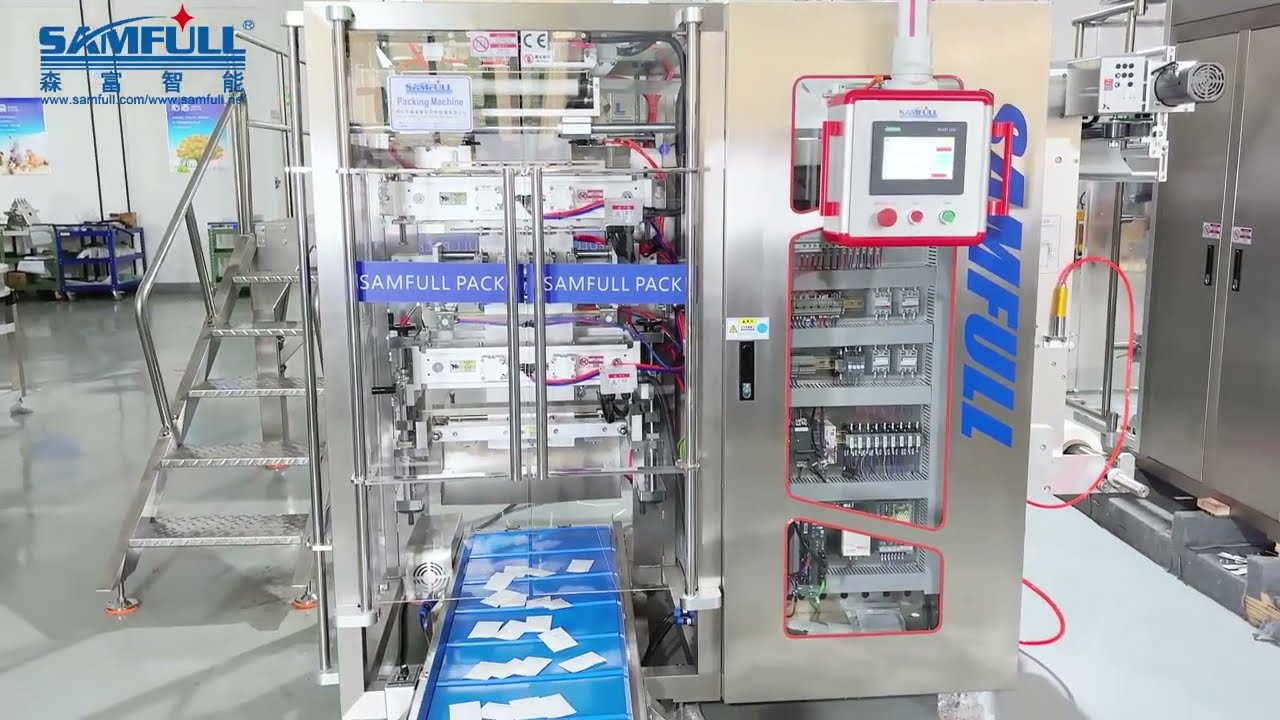 4 lanes 4 side sealing bag suger packing machine
