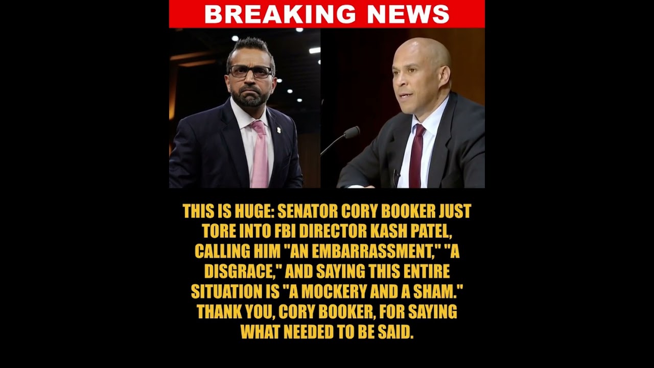 Cory Booker Clashes With FBI Director Kash Patel in Fiery Senate Hearing