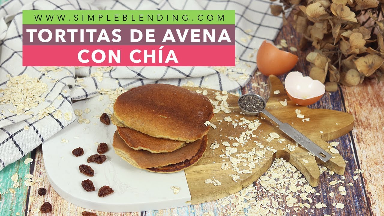 INCREÍBLES TORTITAS ESPONJOSAS DE AVENA Y CHÍA | Deliciosos panqueques de avena sin azúcar
