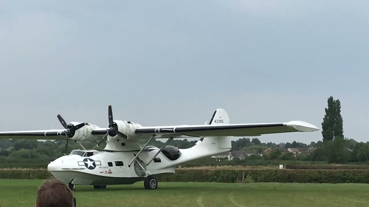 PBY Catalina Miss Pick Up landing at The Victory show, Cosby. #seaplanes