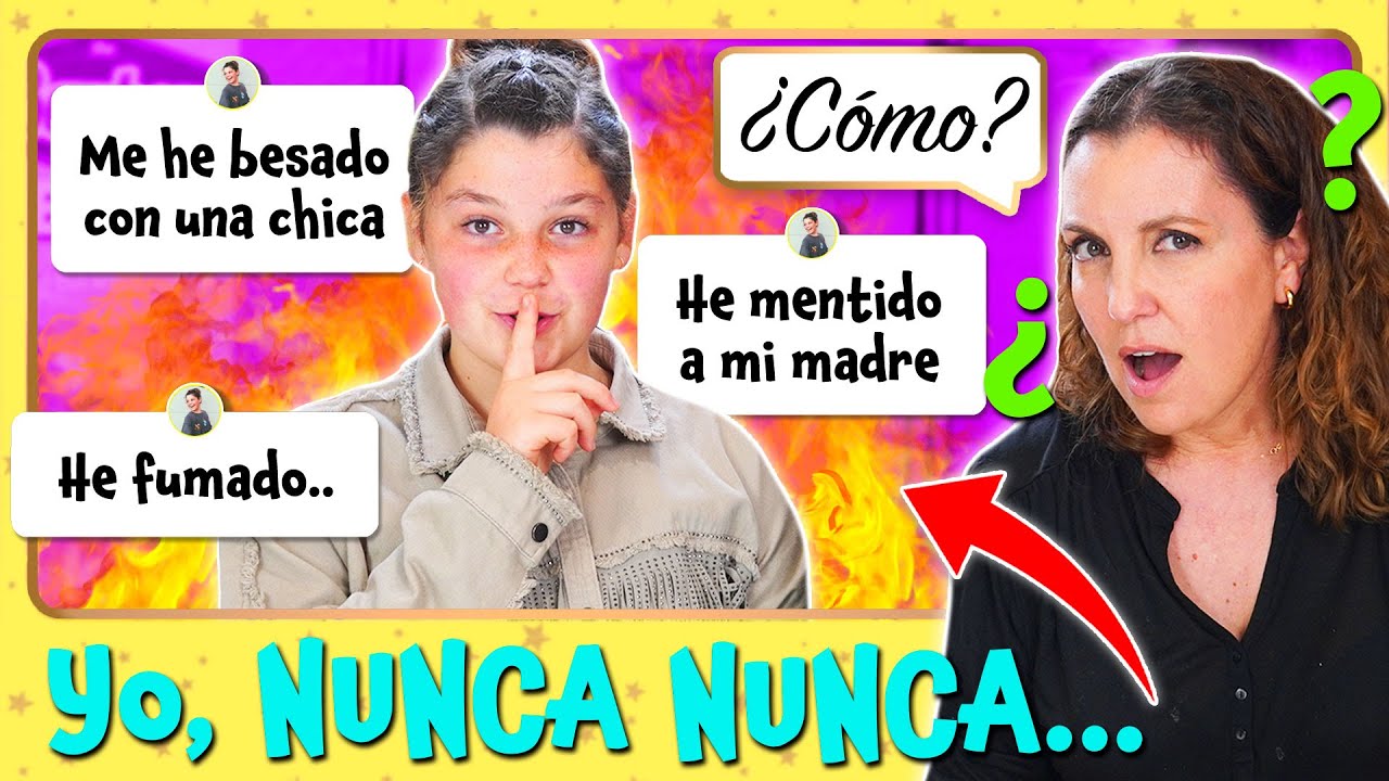 Yo NUNCA NUNCA con MI MADRE 😈 ¿Cuánto sabe MI MADRE de mi? 🤔 ¡Preguntas y respuestas!