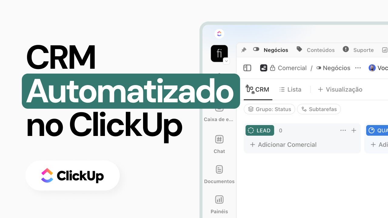 Criando um CRM COMPLETO automatizado no ClickUp - 002