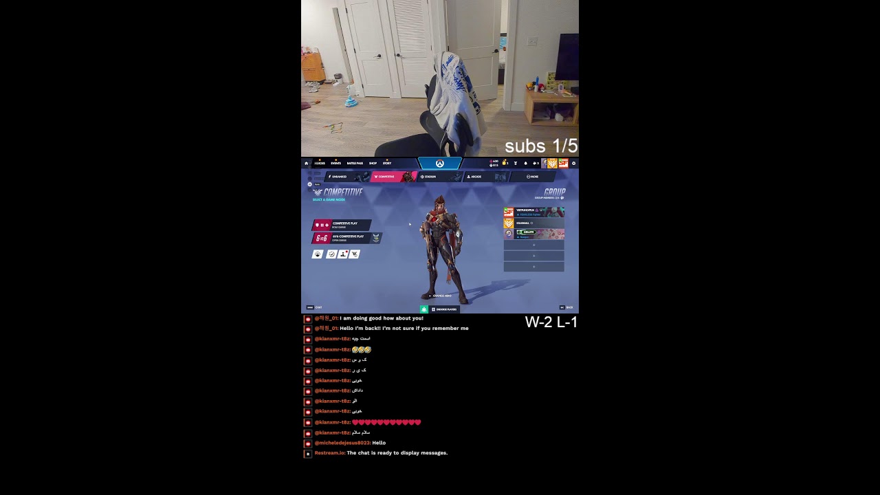 🔴 testing new stream settings [overwatch] Short Stream 🔴 W Vibes Only 🔴 trolling 🔴