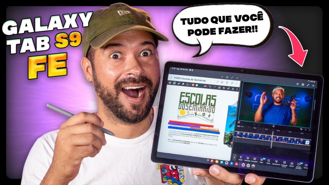 O QUE dá para FAZER no GALAXY TAB S9 FE?! 🤔