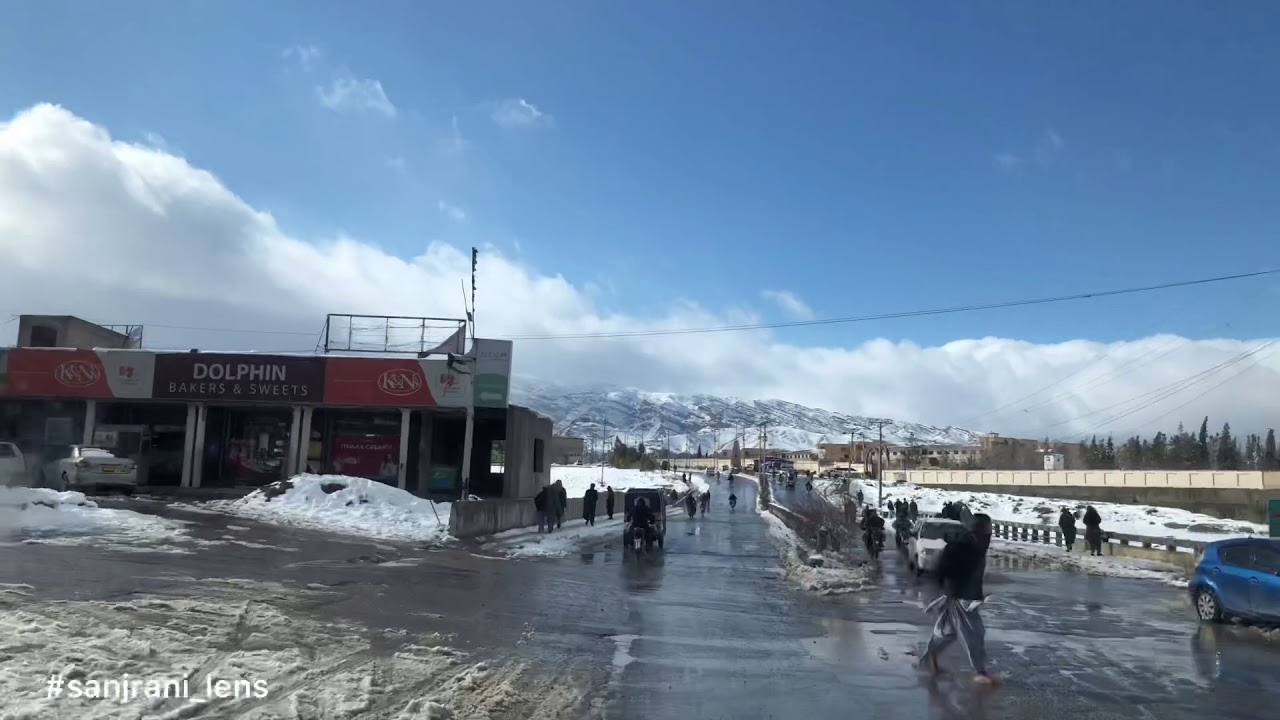 Quetta snowfall |January 13 2020| Brewery Road